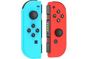 AUGEX Switch Controllers, Upgraded Switch Controller for Nintendo Switch Controller, L/R Wireless Joypads Controller Compatible with Switch (Blue Red)