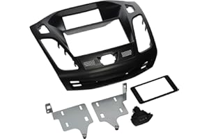 Scosche FD6200B Compatible with 2012-Up Ford Focus ISO Double DIN Dash Kit, Non-Nav Models Black