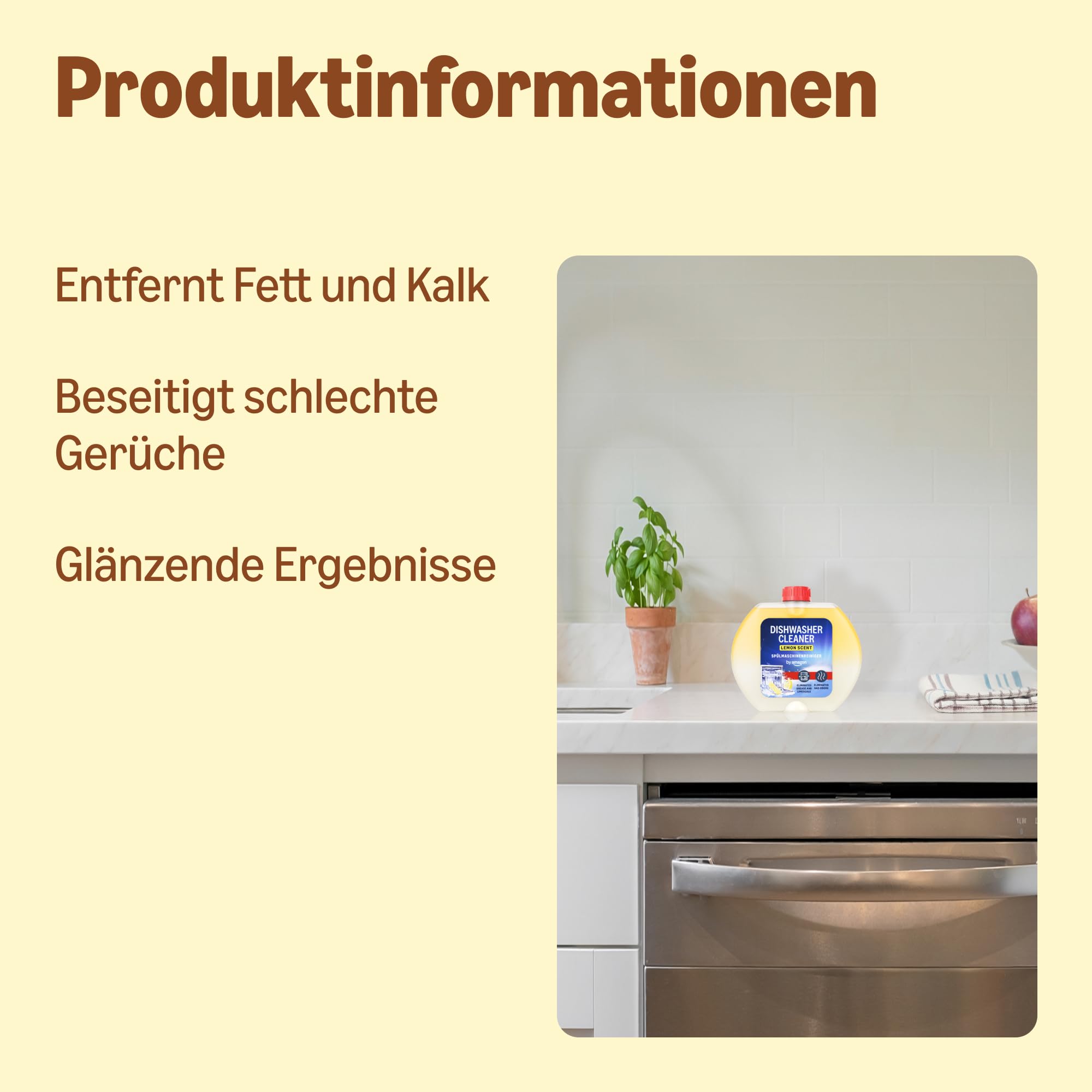 byAmazon Geschirrspülerreiniger, Zitrone, 250 ml 2