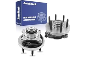AutoShack Front Wheel Hub Bearing Assemblies Left & Right with ABS Replacement for 2010-2014 Ford F-150 2011-2014 Ford Expedi