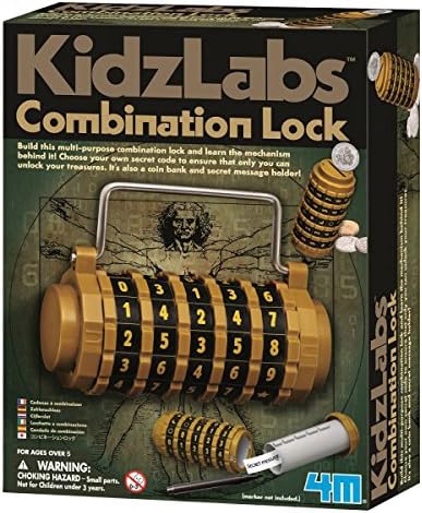 4M "KidzLabs Combination Lock (Multi-Colour)