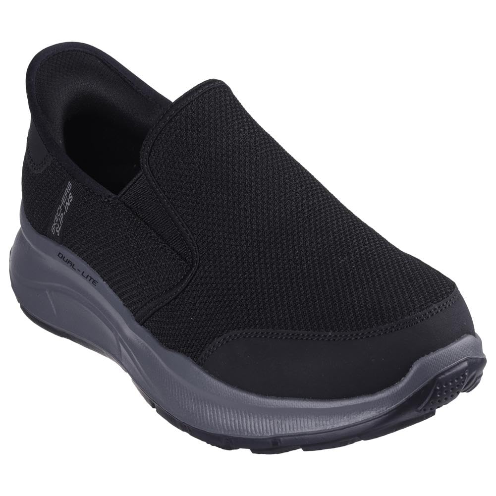 Skechers Men's Equalizer 5.0 Drayze Hands Free Slip-in Sneaker,Black/Charcoal,8 Wide Image