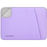 RAINYEAR Laptop Sleeve Case with Front Pocket, 15.6 Inch Protective Portable Case Briefcase Handbag Laptop Carrying Bag Cover Compatible for HP, Dell, Asus, Lenovo, Notebook, Purple