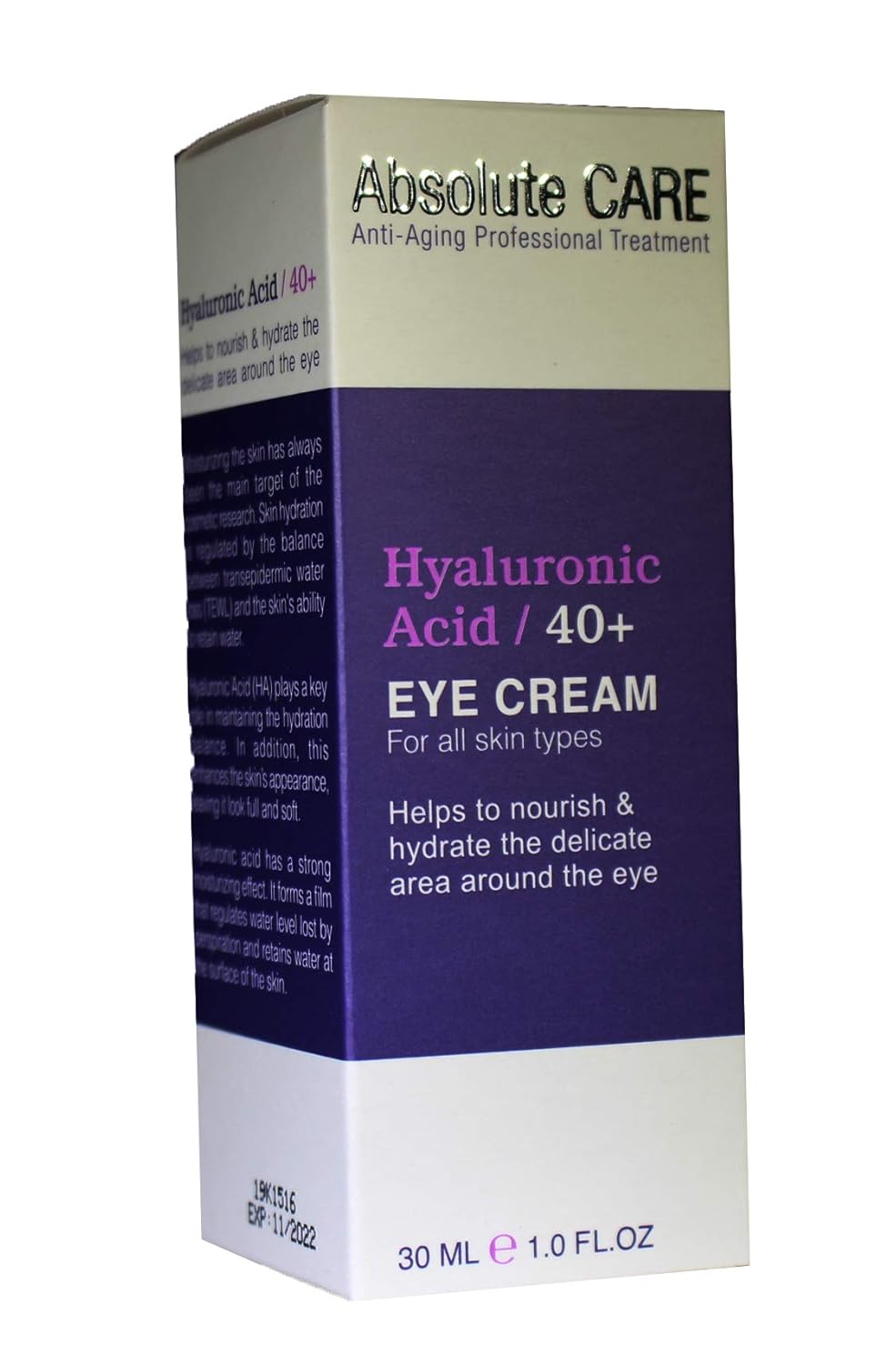 absolute care hyaluronic acid firming eye serum