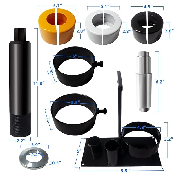 BESTOOL CARRIER & PINION BEARING PULLER FOR BW78, DANA 30, 40, 44, 60, 70, 80, GM 14, AND FORD 8.8”, 9.75”, 10.25″ BEARINGS, CLAMSHELL CARRIER BEARING PULLER
