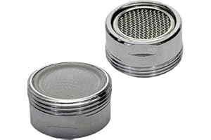XNTONG 2-Pack 13/16 Inch Faucet Aerators, M20 Male Thread Kitchen Sink Aerator, Chrome Brass Faucet Aerator, Faucet Aerator Replacement for Kitchen and Bathroom, 20mm Aerator Faucet Filter