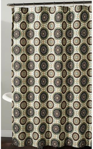 Amazon Com Bindis Suzani Medallion Fabric Shower Curtain In Brown