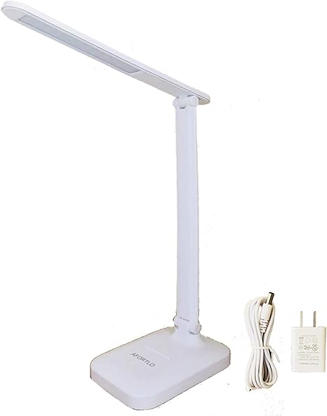 lampara de escritorio led recargable de 135 horas luz de lectura de libros de estudio inalambrico afortlo 3 colores regulables atenuador de brillo