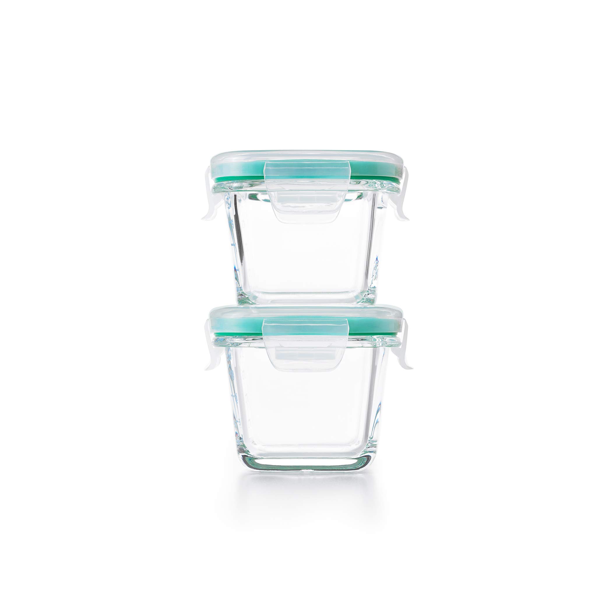 Photo 1 of OXO Good Grips 4-Piece Smart Seal Leakproof Mini Glass AirtightContainer Set