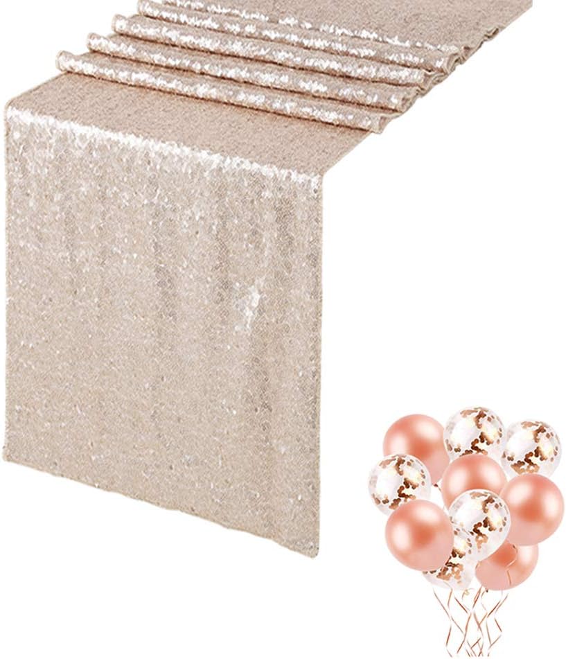 Best rose gold sheer table runner