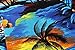 Men's Hawaiian Shirt Aloha Shirt XL Sunset Blue