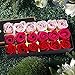 MyLifeUNIT Preserved Rose Scented Bath Soap Rose in Gift Box, 18 PCS (Red)