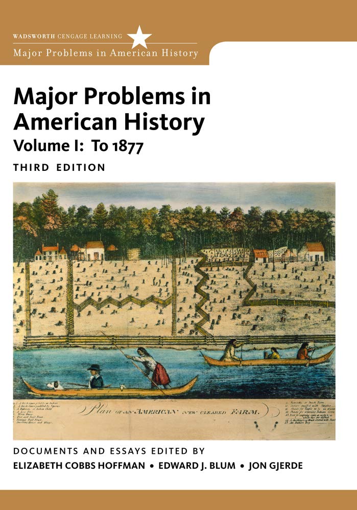 Major Problems In American Hist.:Vol.I