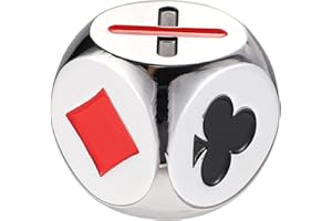 1pcs Trump Marker Dice, Metal Trump Dice for Card Games Trump Indicator Euchre Cube Trump Marker for Use with Euchre Pinochle