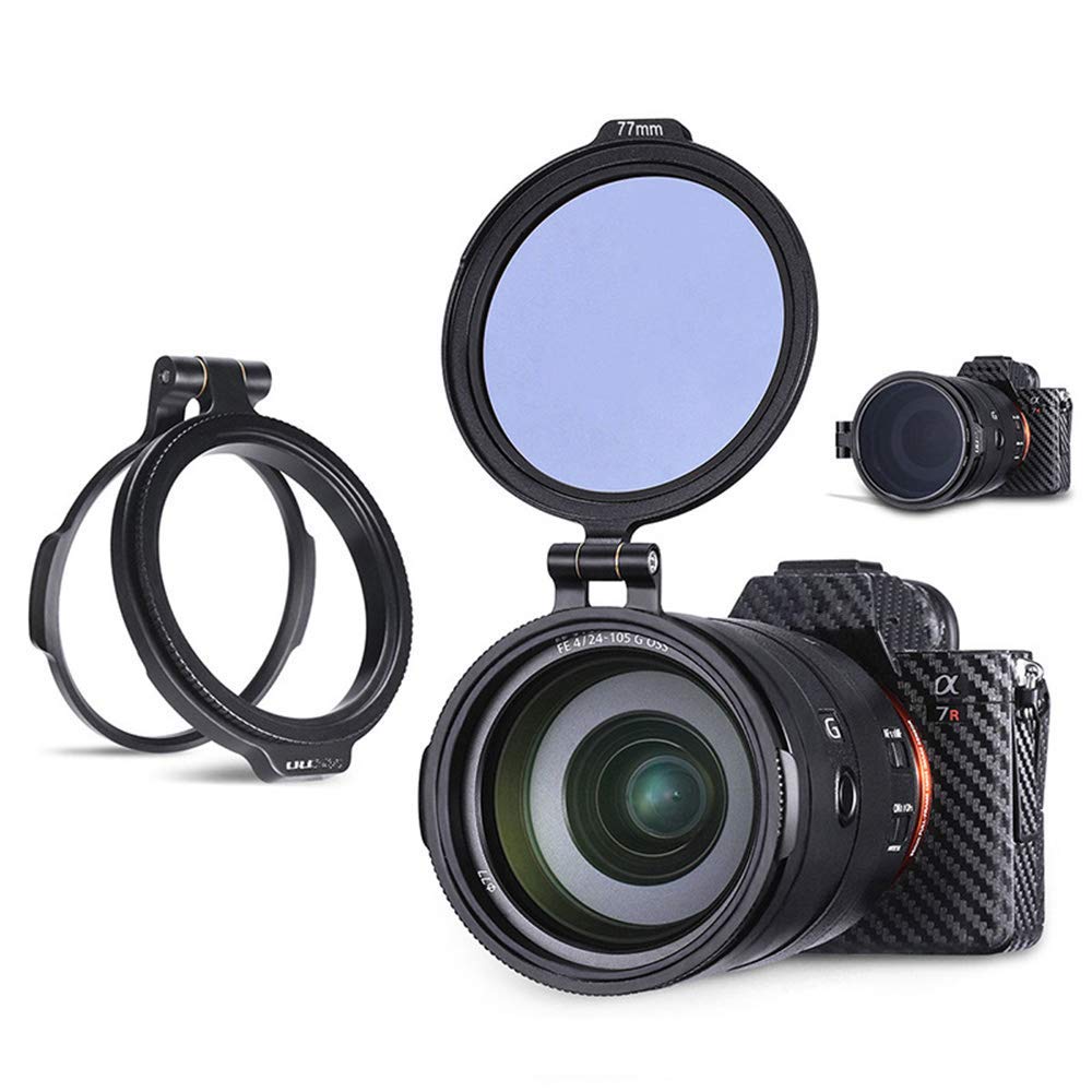 UURig RFS ND Filter Quick Release Lens Flip Mount Bracket Quick Filter System Len Adapter Holder Aluminum for DSLR Camera Lens Adapter (72mm)