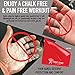 Frost Giant Fitness: Grip, Nonslip, Palm & Hand Protectors (Mess Free Chalk Replacement, Reusable & Washable) | Comfortable Grips for HIIT, Pull-Ups, Weightlifting, Barbell, Dumbell & Chin Ups