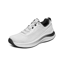 Orthofeet Women's Relay Sneaker, White, 6 Wide