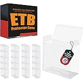 20 Pack ETB Protector Case Crafted for PKMN Elite Trainer Box Protector Cases 0.5mm Thick PET Plastic PKMN ETB Case Protector Crystal-Clear Heavy Duty with Auto-Locking Bottom & Protective Film