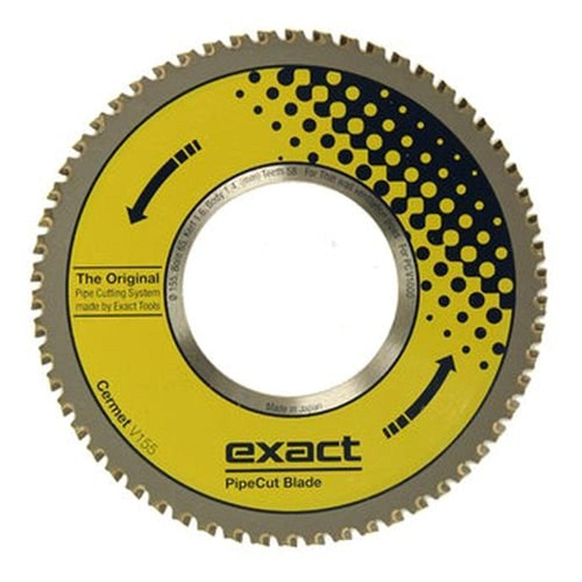 Exact Tool 7010498 Cermet V155 6-7/64" Blade for Thin Wall Ventilation Pipes