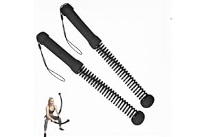 MUYIWEIDEN Ropelss Battle Ropes,Cordless Workout Rope for Home Gym, Portable Arm Exerciser Rope for Strength Building, HIIT and Low-Impact Aerobic Training for Women&Men (Black)