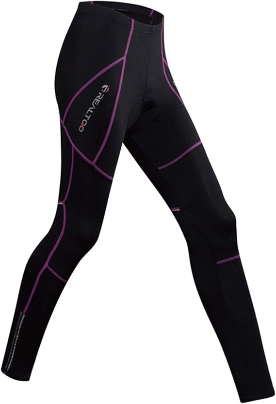 BWBIKE Women's Cycling Tights Bike Leggings Thermal Padded Leggings Winter Fleece Lined Bicycle