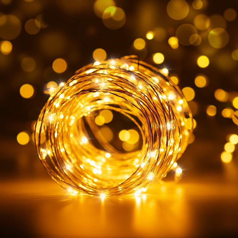 Govee Led Fairy Lights Bedroom, 66 Feet Fairy Lights Plug in, 200 LEDs Remote Control Fairy Lights with 8 Scence Modes 4 Timing Options USB Fairy Lights for Indoor Outdoor Decoration Warm White : Garden & Outdoor