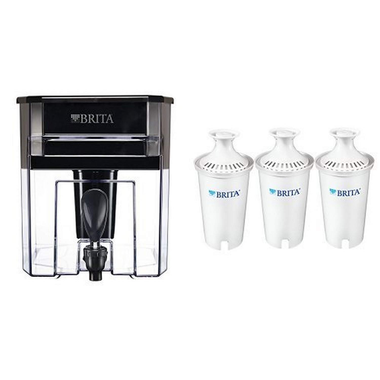 一番の Brita Extra Large 18 Cup Filtered Water Dispenser with 1 Longlast