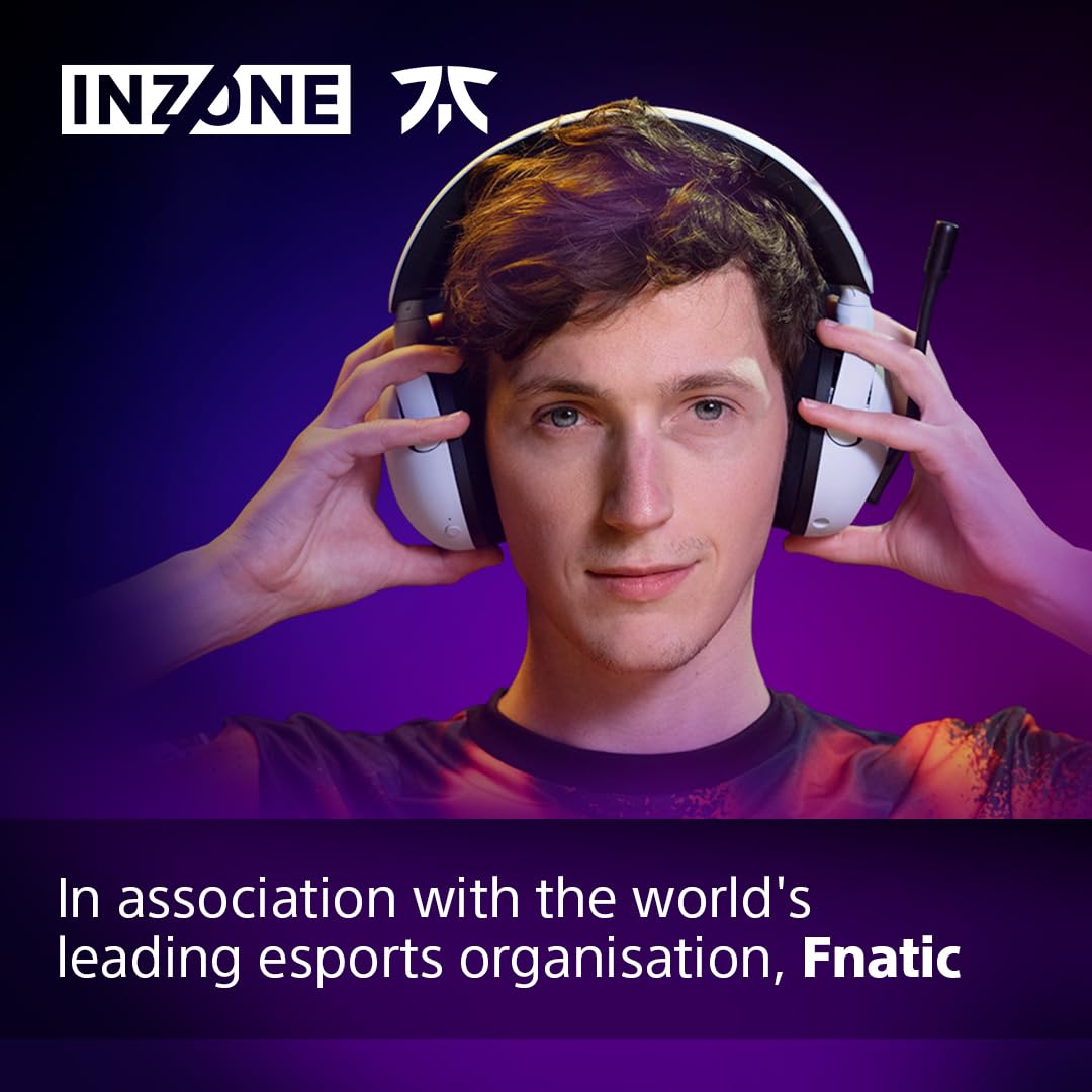 Sony Inzone H5 Wireless Gaming Headset Showing Comfortable Ear Cup Design And Headband Padding