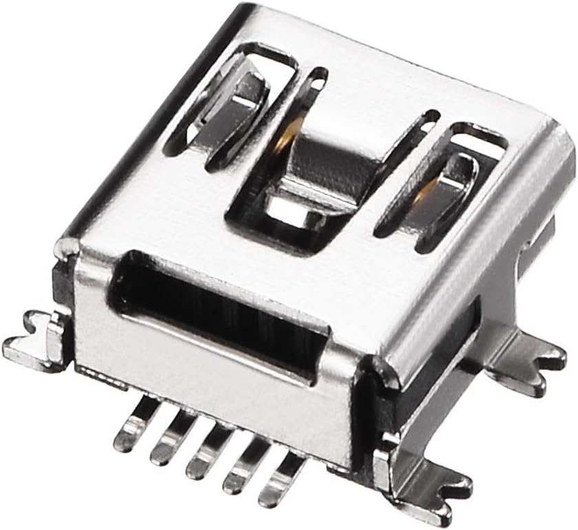 sourcing map Mini USB PCB Connector Type-B 5P Female Jack SMT Surface Mounted Devices Short Body 10Pcs, Type-B 5P SMT - Image 4