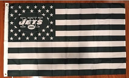 Amazon Com New York Jets Stars Stripes Banner Flag 3 X 5 Feet