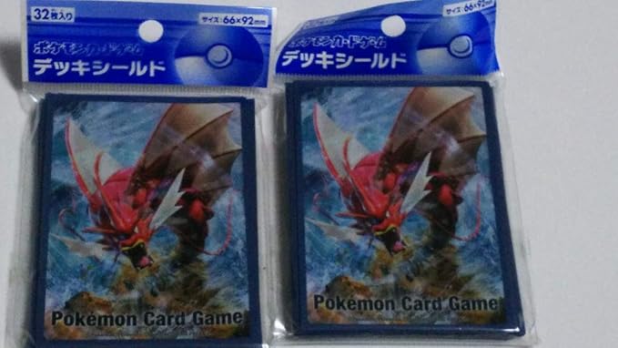 Amazon ポケモンカード メガギャラドス デッキシールド スリーブ 32枚入り ２セット トレカ 通販