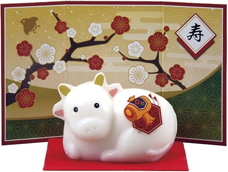 Amazon 迎春石けん 干支 丑 固形せっけん 石鹸 正月 グッズ 小物 置物 縁起物 飾り 開運 幸運 十二支 うし 動物 アニマル 雑貨屋hinac 固形せっけん 通販