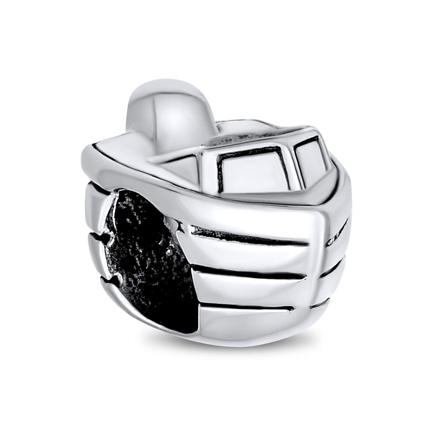 Bling Jewelry Nautical Tropical Vacation Travel Speed Boat Charm Bead For Women Teen Oxidized .925 Sterling Silver Fits European Bracelet