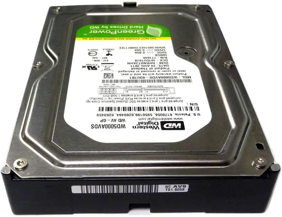 Western Digital 500GB Internal Hard Drive 3.5" SATA II 7200RPM 32MB