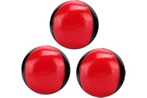 Portable Juggling Ball Set, Lightweight Red Black Tear Proof Juggling Ball for Children Play Office Entertainment Professiona