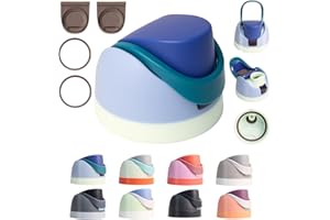 NebkDask Replacement Lid for Owala Freesip - Fits 16oz, 24oz, 32oz, Bottles, Leakproof Cap, BPA-Free Water Bottle Accessory with a Gasket Replacement Stopper and a Bottle O Seal Ring