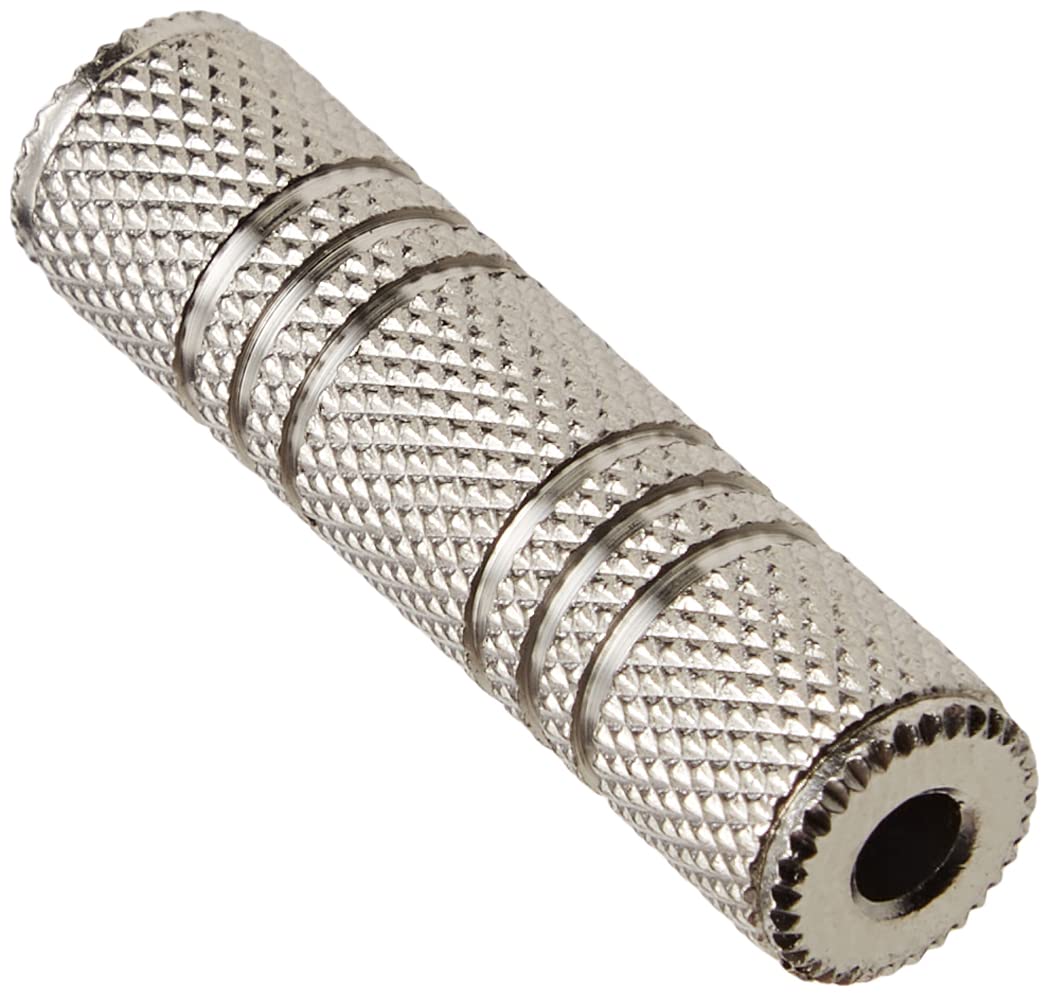 Adapter plug 3.5 mm stereo jack socket to 3.5 mm stereo socket