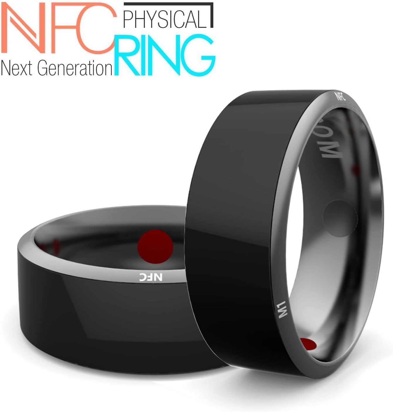 R3 Smart Ring,Netronic Newest Magic Smart Ring,Titanium NFC Ring Universal For All Android Windows iOS NFC Cellphone Mobile Phones-Size7