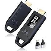 Wireless HDMI Transmitter and Receiver 328FT/100M, LED Display, 4K Decode 1080P@60Hz Ultra HD Video Output, Plug&Play 5G+2.4G for Video & Audio to Monitor from PC/Projector/TV Box
