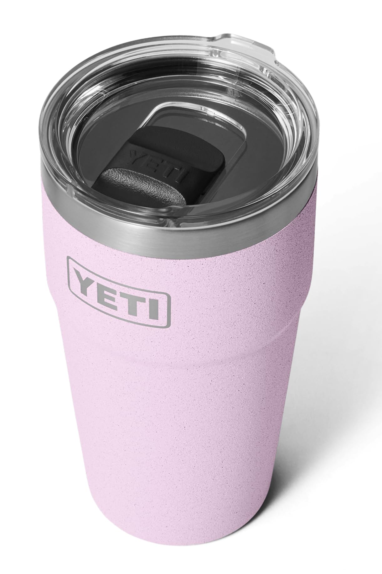 YETI Rambler Cup, Vacuum Insulated Stainless Steel Stackable Cup with Magslider Lid, Cherry Blossom, 20 oz (591 ml) Image