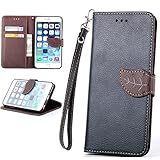 iPhone 5C,iPhone 5C leather Case,Wallet iPhone 5C Case,Case Cover for iPhone 5C,Canica [Magnetic] Wallet [PU Leather Case] Flip [Stand] Flap Closure Protective Cover iPhone 5C Black