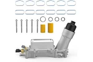 YITHSWAY 926-876 Aluminum Engine Oil Cooler Oil Filter Housing Adapter for Dodge Avenger Challenger Charger Durango Grand Caravan Journey, Jeep Grand Cherokee Wrangler, Chrysler 200 300 Town Country, Ram 3.6L