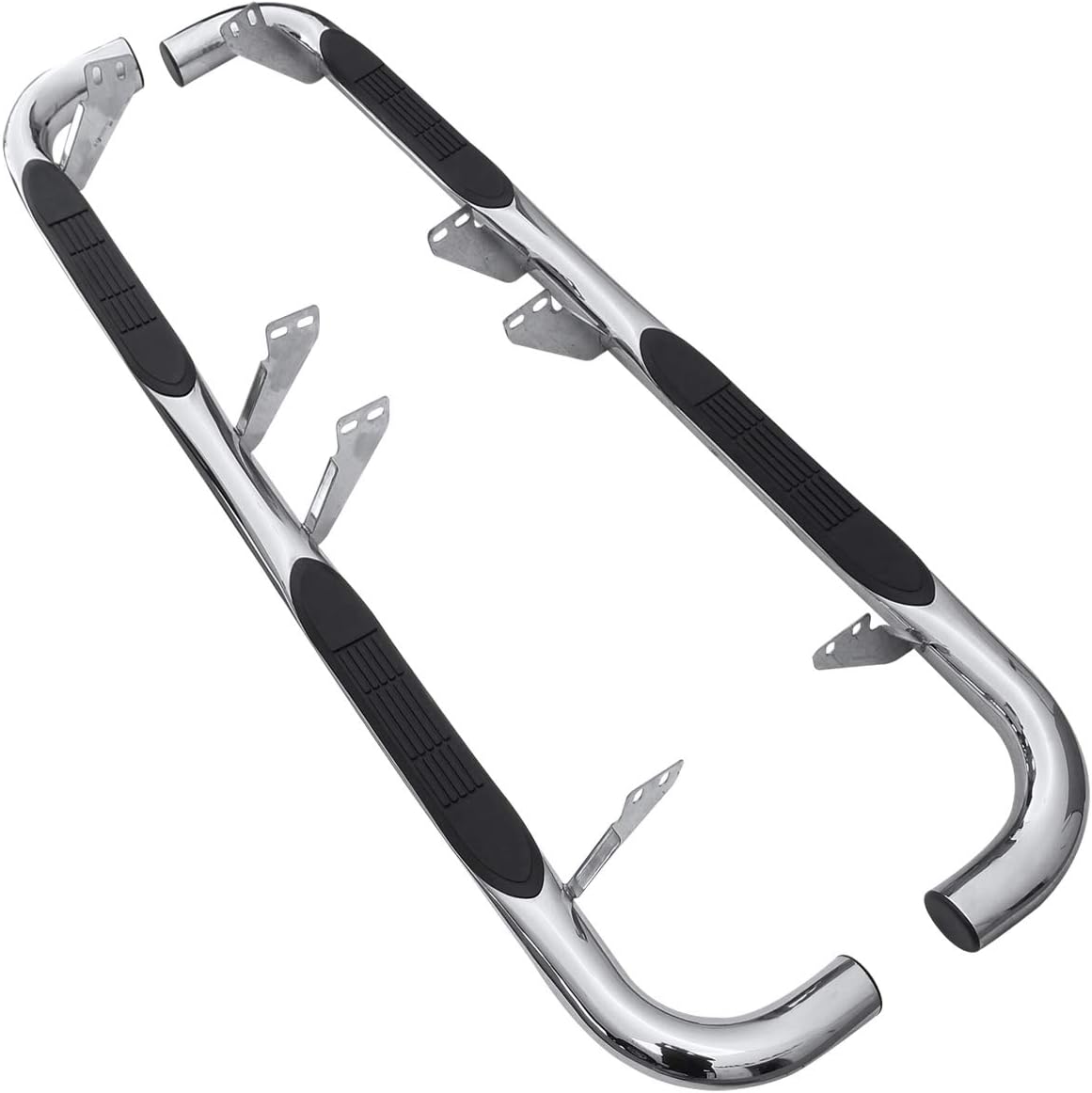 Carpartsinnovate For 03-10 Hummer H2 3" Polished Chrome Stainless Steel Side Step Nerf Bars Boards