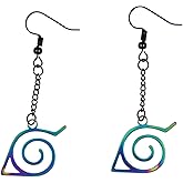 Naruto Shippuden Anime Manga Costume Jewelry Hidden Leaf Village Dangle Earrings Set