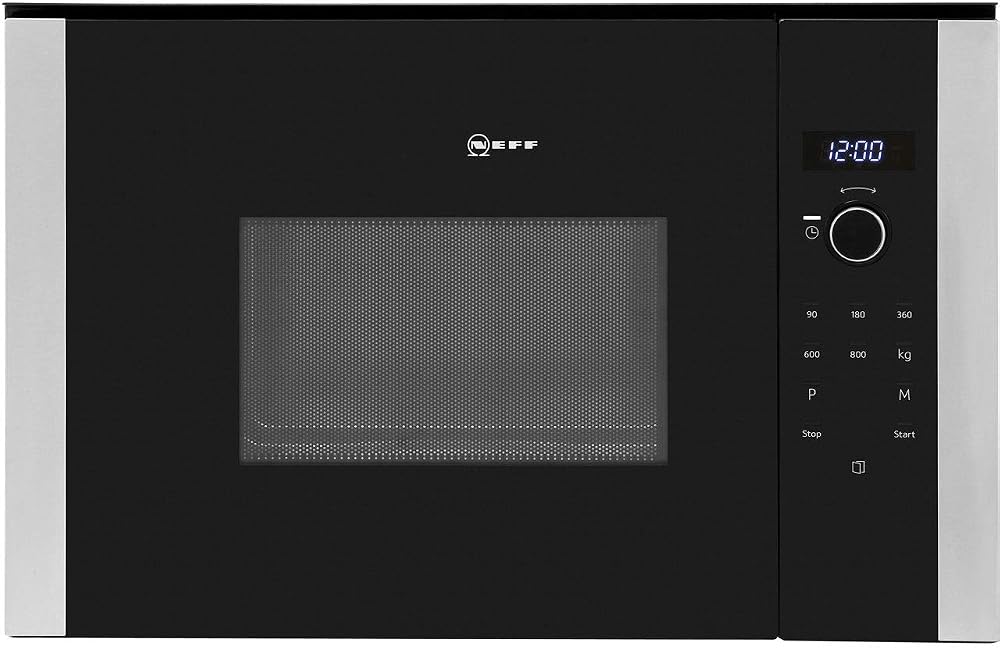 Neff N50 Built-in Microwave Oven with Auto Programmes Black Stainless