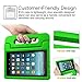 Fintie Shock Proof Case for All-New Amazon Fire 7 Tablet (7th Gen, 2017) - Kiddie Series Light Weight Convertible Handle Stand Kids Friendly Cover, Compatible with Fire 7 (5th Gen, 2015), Green