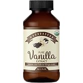 Organic Vanilla Extract - Made with Bourbon Madagascar Vanilla Beans - 4 fl oz &ndash; For Baking, Desserts, Home Cooking and Chefs
