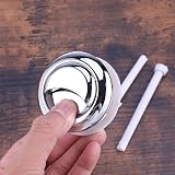 KtbeYTi 2 Pcs Standard 38 mm Toilet Button Dual Push Button Silver view 7
