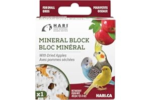 HARI Mineral Block Supplement for Small Birds - Dried Apple - 40 g - 1 Pack