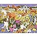 Bits and Pieces - 100 Large Piece Jigsaw Puzzle - Pony Pals on the Farm - 100 pc Horses Jigsaw by Artist Jack Williams